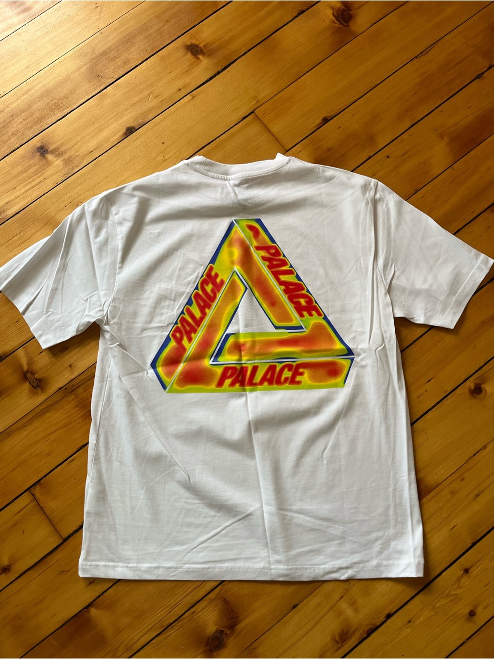 PALACE White Tee with Neon Triferg Graphic